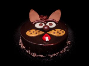 Paashaas chocoladetaartje