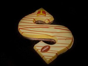 Chocoladeletter wit (massief)