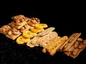 Gesorteerde zoute koekjes