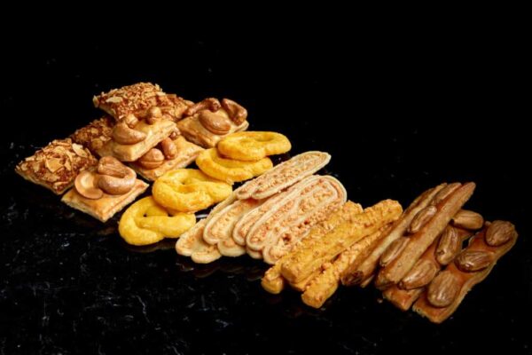 Gesorteerde zoute koekjes