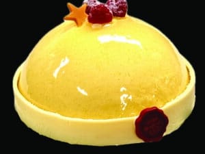 Champagne frambozen bombe